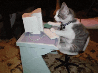 Me at my computer